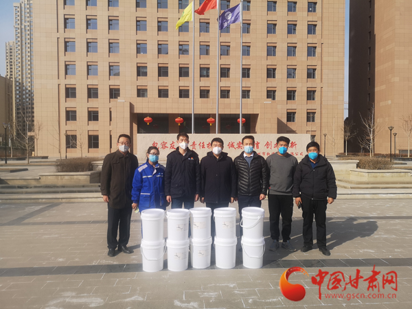 【甘肅全民戰(zhàn)“疫”】暖心！民革蘭州市委會捐助首批1噸防疫物資（圖）