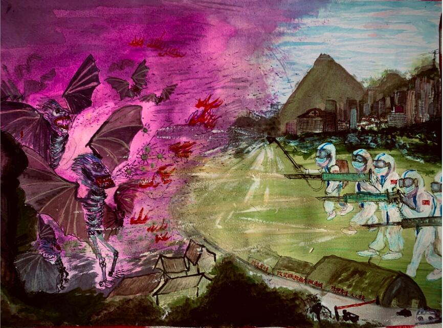 “疫情當前，孩子們有‘畫’說”作品展播（四十三）