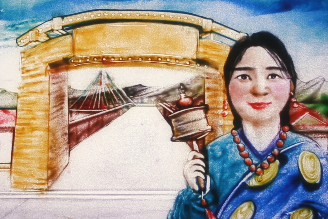 沙畫|奮力追夢！2020決戰(zhàn)脫貧攻堅“甘肅卷”