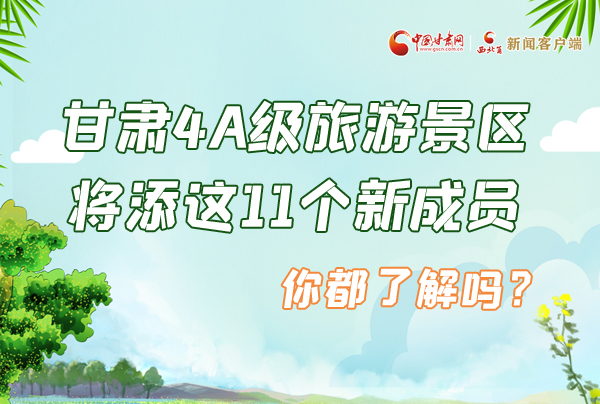 圖解|甘肅4A級旅游景區(qū)將添這11個新成員 你都了解嗎？