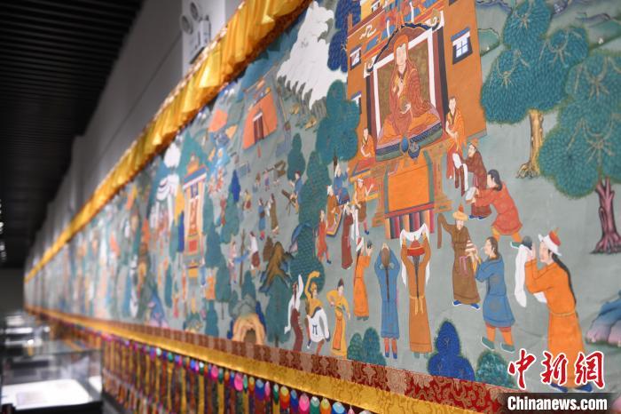 8月20日，“塔影河聲吉祥千年——涼州會盟暨蘭州與武威文物聯(lián)展”在蘭州市博物館開展。戴文昌 攝