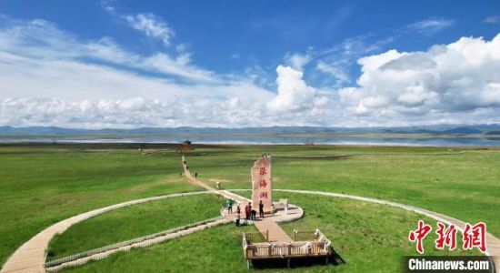 2024年6月，甘肅甘南州碌曲縣尕海湖。(資料圖)高瑩 攝